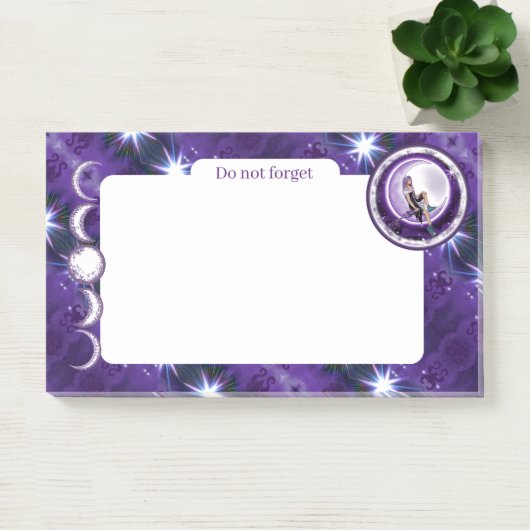 Post-it® Enfant de lune violette (Bureau)