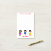 Post-it® Enfants aux formes colorées (Sur un bureau)