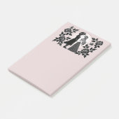 Post-it® Enfants gothiques emo mignons s'embrassent pour la (Incliné)