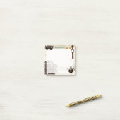 Post-it® Engrenages Rouillés Steampunk Mécanique 3"x3" (Sur un bureau)