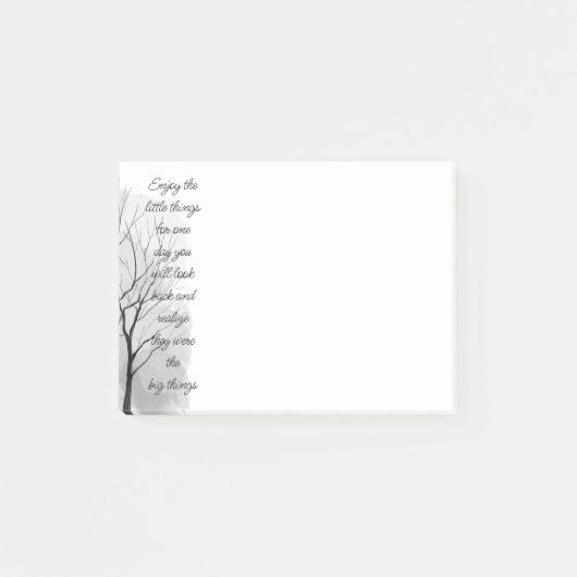 Post-it® Enjoy Little Things Inspirational Life Quote (Devant)