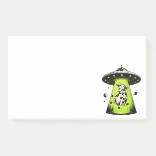 Post-it® Enlèvement de vache extraterrestre Weirdcore Surré