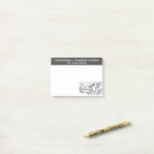 Post-it® Enlèvement d'habitations, autorisation de logement (Sur un bureau)