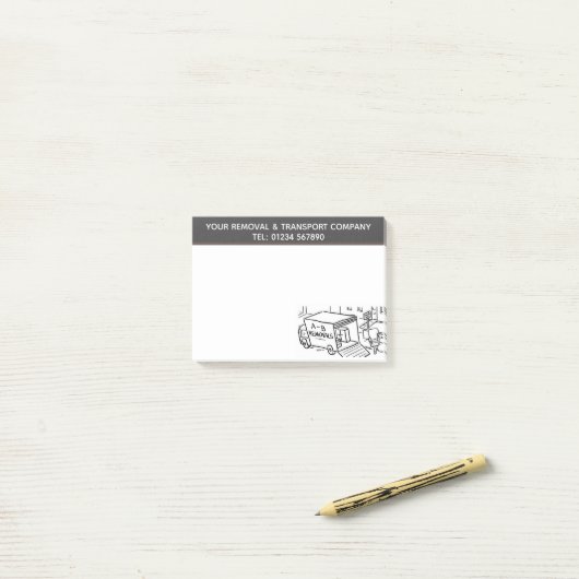 Post-it® Enlèvement d'habitations, autorisation de logement (Sur un bureau)