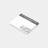 Post-it® Enlèvement d'habitations, autorisation de logement (Incliné)