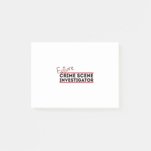 Post-it® Enquêteur sur la scène du crime futur (Devant)