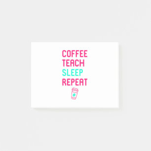Post-it® Enseignant au café Dormir Professeur de mathémat