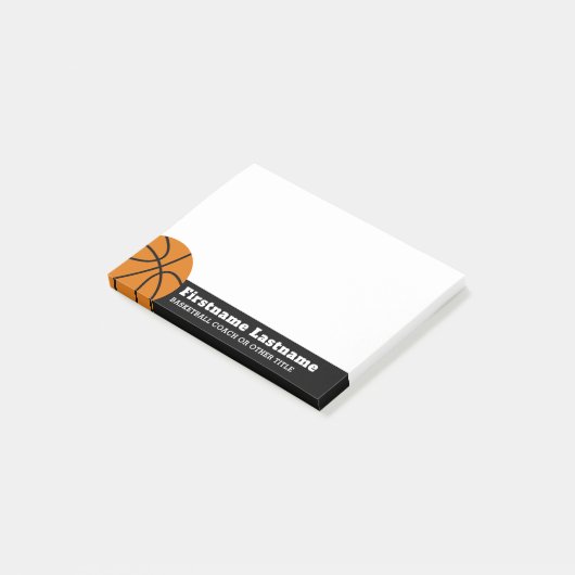 Post-it® Enseignant de basket-ball ou d'éducation physique (Incliné)