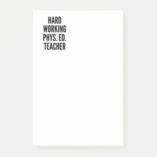 Post-it® Enseignant de l'éducation physique au travail diff (Devant)