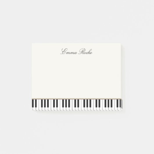 Post-it® Enseignant de musique Elegant Piano Keys Carte de  (Devant)
