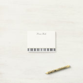 Post-it® Enseignant de musique Elegant Piano Keys Carte de  (Sur un bureau)