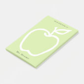 Post-it® Enseignant de pomme verte moderne du bureau de 4 x (Incliné)
