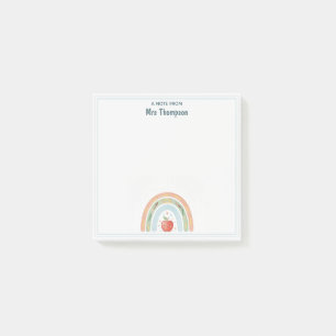 Post-it® Enseignant(e) école élémentaire Mignonne Pomme Arc