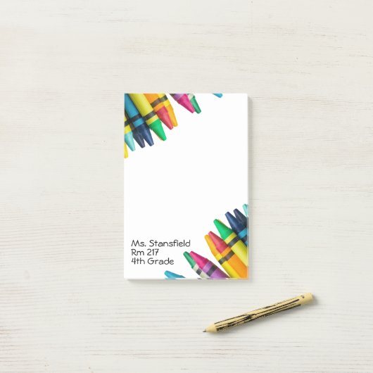 Post-it® Enseignant Étudiant Crayon Élémentaire Classe (Sur un bureau)