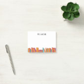 Post-it® Enseignant Livres scolaires Ajouter le nom 4 x 3 (Bureau)
