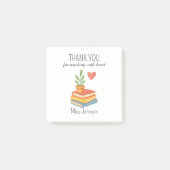 Post-it® Enseignant Merci - Cadeau d'appréciation du coeur (Devant)