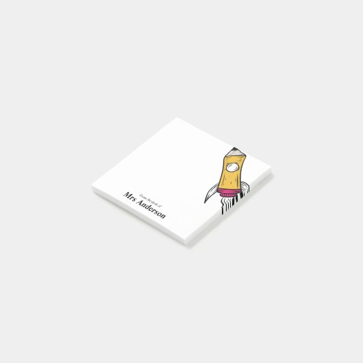 Post-it® Enseignant Pencil Spatiale Rocket School (Incliné)