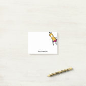 Post-it® Enseignant Pencil Spatiale Rocket School (Sur un bureau)
