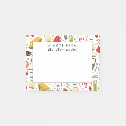 Post-it® Enseignant Personnalisé  (Devant)