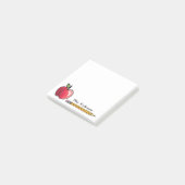 Post-it® Enseignant personnalisé Apple et crayon 3 x 3 (Incliné)
