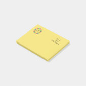 Post-it® Enseignant Personnalisé Crayon couleur Monogramme (Incliné)