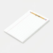 Post-it® enseignant personnalisé crayon et papier (Incliné)
