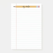 Post-it® enseignant personnalisé crayon et papier (Devant)