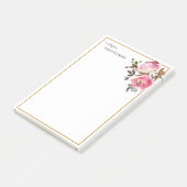 Post-it® Enseignant personnalisé Encadré Roses d'automne (Incliné)