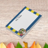 Post-it® Enseignant personnalisé Smart Owl Blue Gold