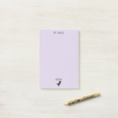 Post-it® Enseignant sorcier de mots de quartier amical (Sur un bureau)
