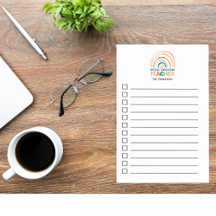 Post-it® Enseignant spécial couleurs rétro boho rainbo