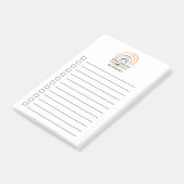 Post-it® Enseignant spécial couleurs rétro boho rainbo (Incliné)