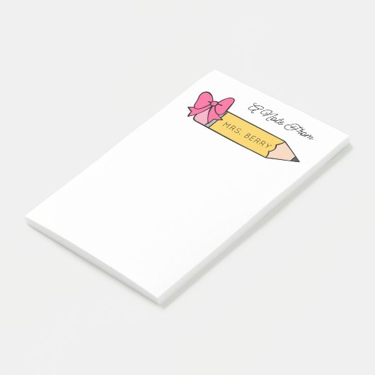 Post-it® Enseignant Une Note De Pencil Post It Notes (Incliné)