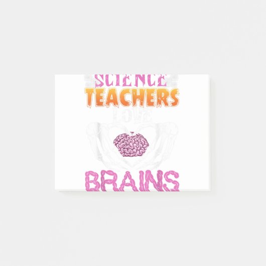 Post-it® Enseignants de sciences amusants Aimer les cerveau (Devant)