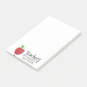 Post-it® Enseignants dit une pomme rouge plante semences (Incliné)