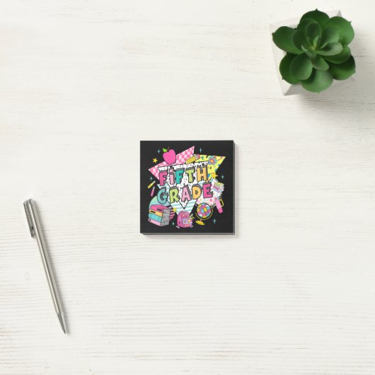 Post-it® Enseignants Élèves Rétro 90 Retour À L'école (Bureau)