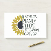 Post-it® Enseignants Plantes Semences qui augmentent pour t (Sur un bureau)