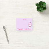 Post-it® Enseignement de cœurs roses (Bureau)