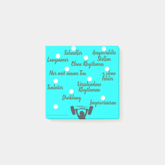 Post-it® Enseignement de la musique - Enseignement des inst (Devant)