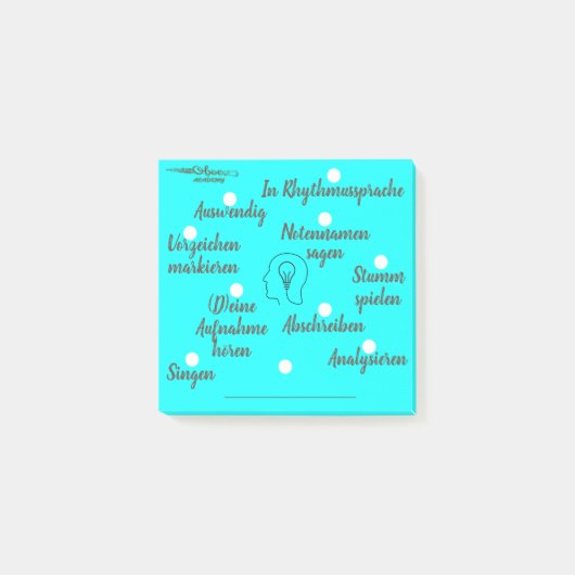 Post-it® Enseignement de la musique - Enseignement des inst (Devant)