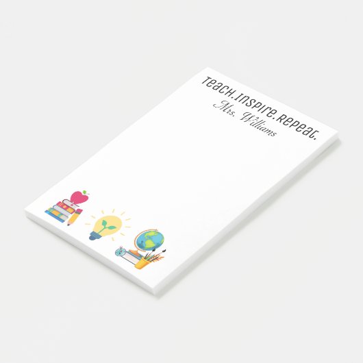 Post-it® Enseigner Inspirer Répéter, Appréciation de l'ense (Incliné)