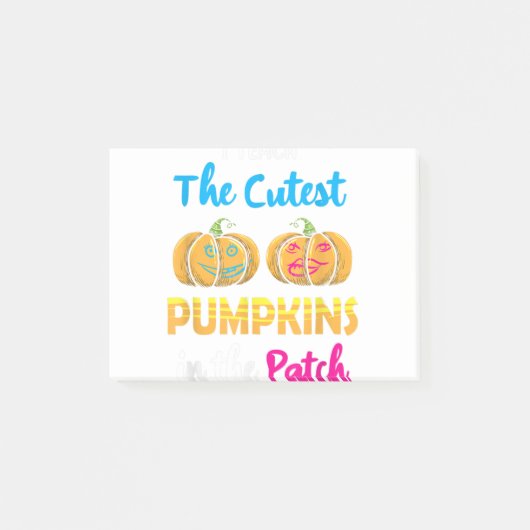 Post-it® Enseigner Les Citrouilles Les Plus Cuttes Dans Le (Devant)