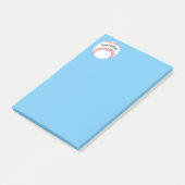 Post-it® Entraîneur de baseball Ajouter le nom 4x6 (Incliné)