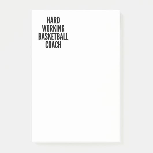 Post-it® Entraîneur De Basket-Ball (Devant)