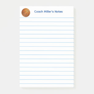 Post-it® Entraîneur de basket-ball cool personnalisé