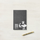 Post-it® Entraîneur de fitness moderne Bodybuilding Instruc (Sur un bureau)