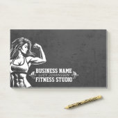 Post-it® Entraîneur de fitness moderne Bodybuilding Instruc (Sur un bureau)