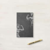 Post-it® Entraîneur de fitness moderne Bodybuilding Instruc (Sur un bureau)