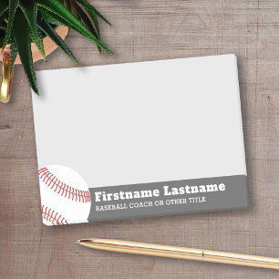 Post-it® Entraîneur ou enseignant de baseball - Dessin mod