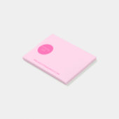 POST-IT® ENTREPRISE CHAUDE ROSE LOGO MODÈLE ENTREPRISE PERS (Incliné)